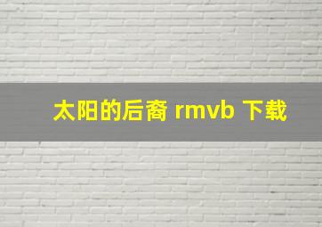 太阳的后裔 rmvb 下载